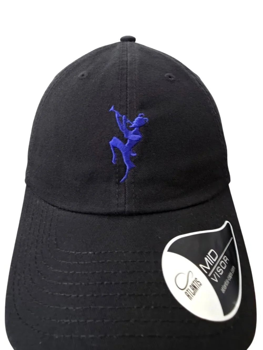 Chateau Marmont Hotel x Atlantis Black Mid Visor Adjustable Strap Dad Hat Cap - Picture 5 of 8